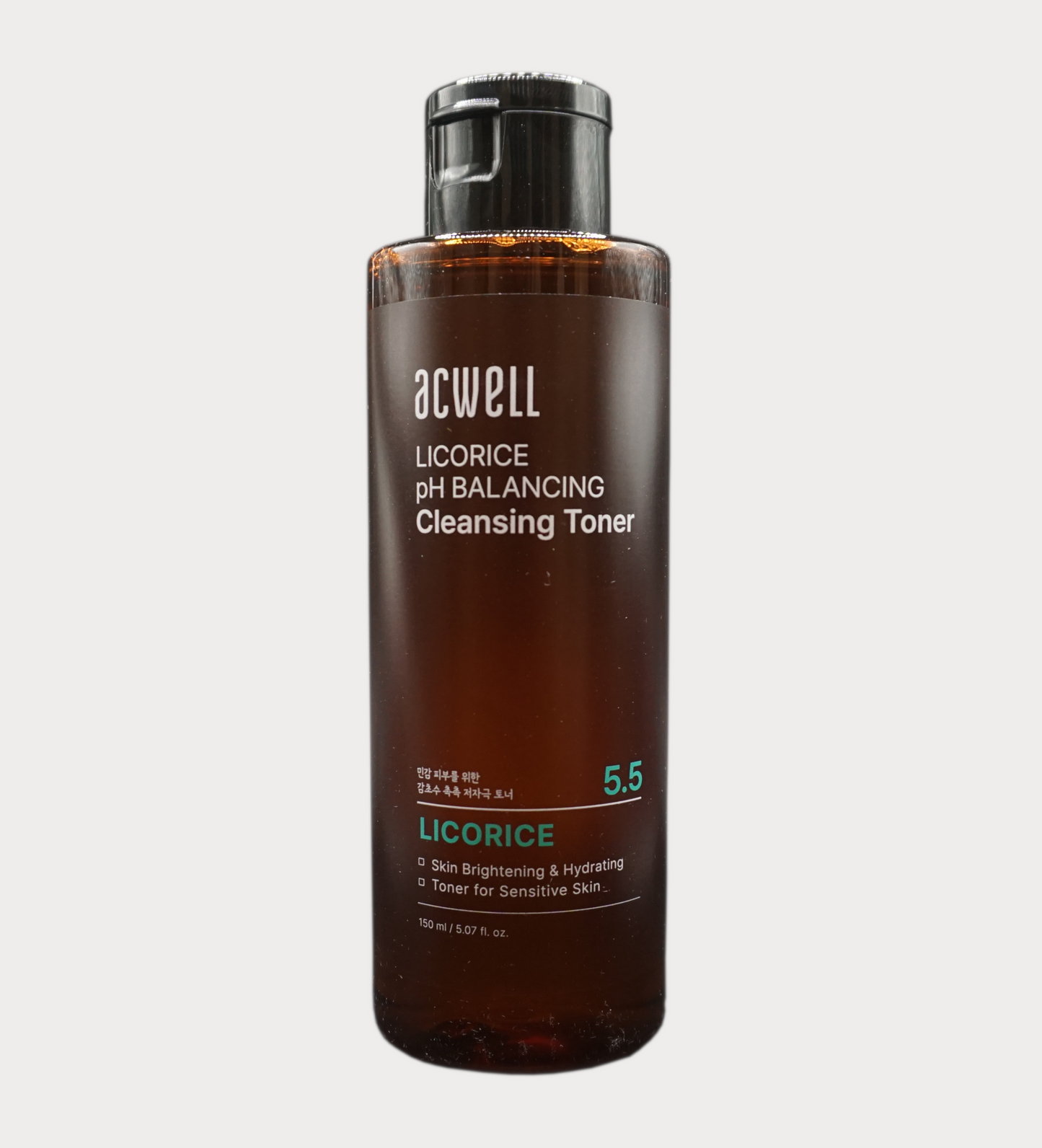 ACWELL Licorice pH Balancing Cleansing Toner - Cleansed and pH balanced skin