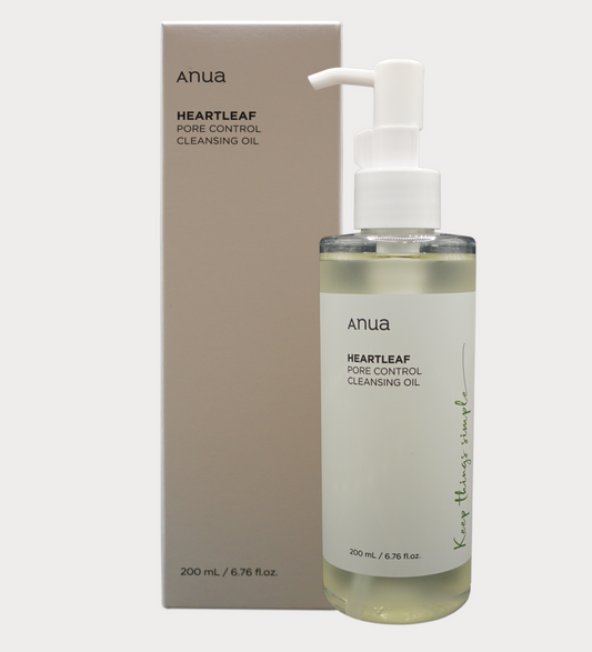 Anua Heartleaf Cleansing Oil - Huile Nettoyante, Démaquille et Apaise la peau