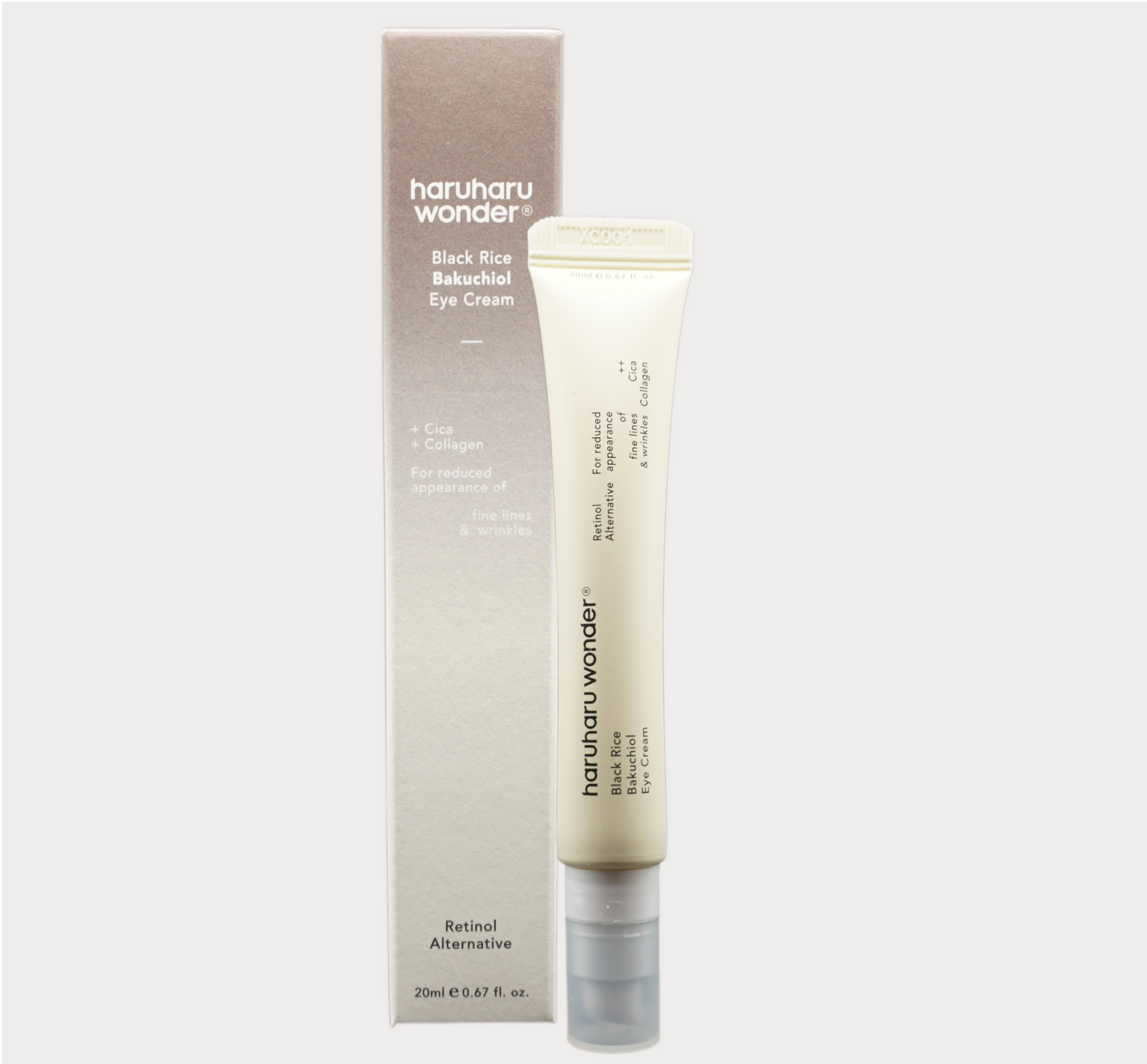 Haruharu Wonder Black Rice Bakuchiol Eye Cream - Contour des Yeux Anti-Rides et hydratation