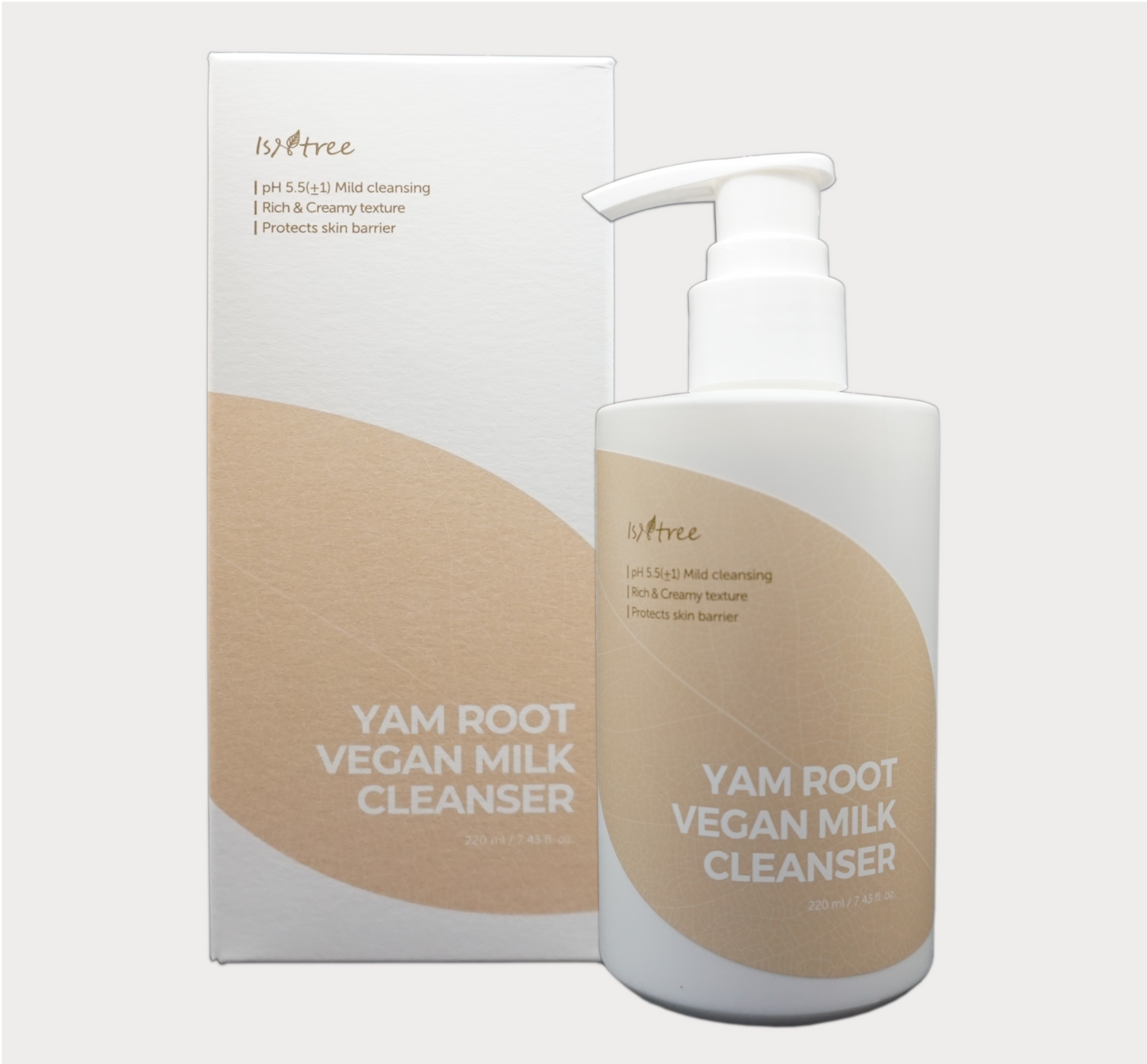 Isntree Yam Root Vegan Milk Cleanser - Hydrating Cleansing Milk with Yam Root