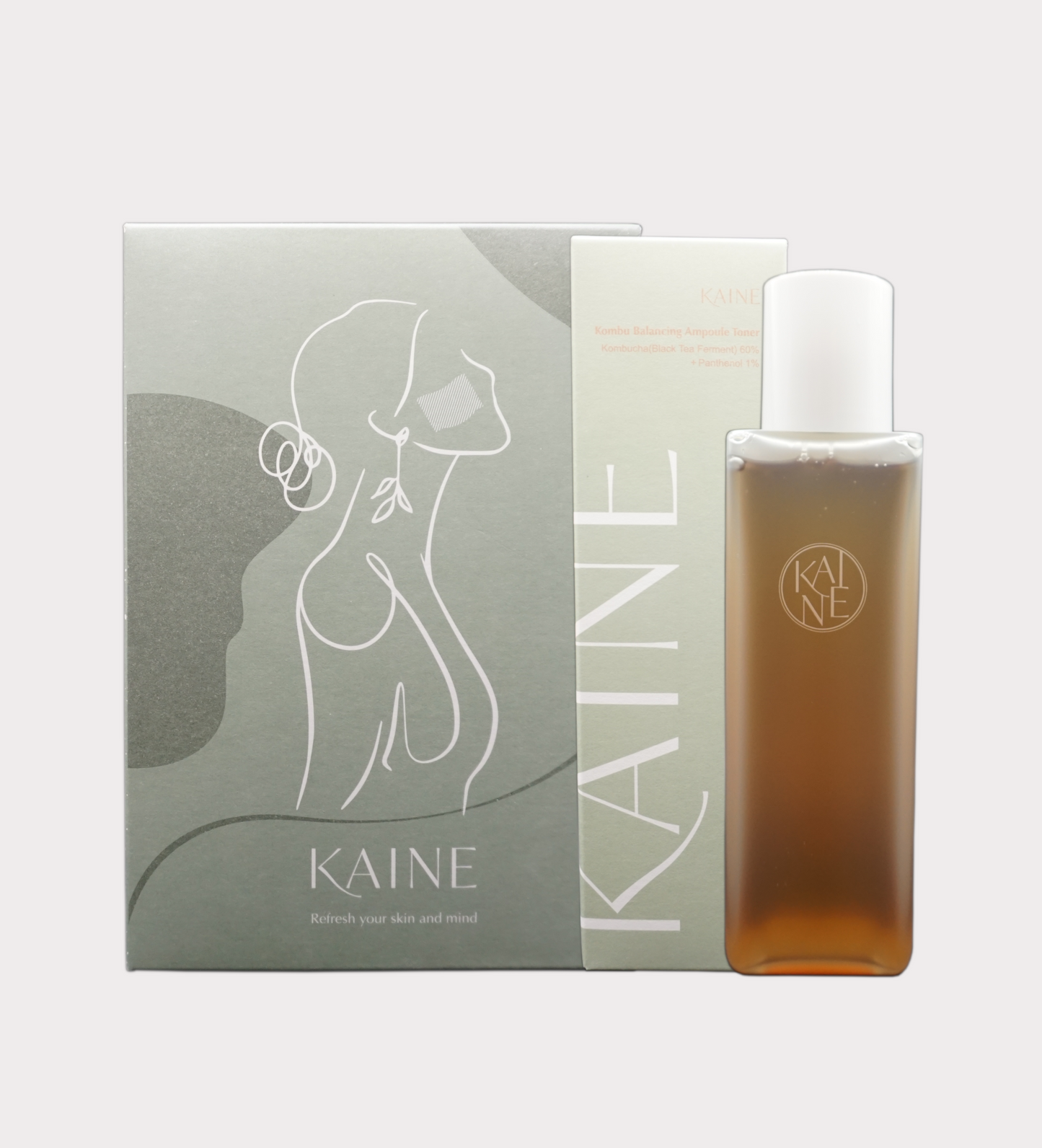 Kaine Kombu Balancing Ampoule Toner + Cotons Pads - Toner Hydratant et Équilibrant