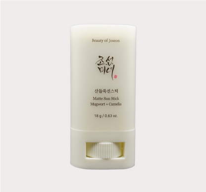 Beauty of Joseon Matte Sun Stick - Protection SPF 50+ Mugwort et Camélia