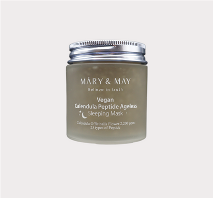 Mary&May Calendula Peptide Ageless Sleeping Mask - Masque de Nuit Anti-Âge au Calendula et Peptides