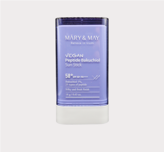 Mary&May Vegan Peptide Bakuchiol Sun Stick - Protection Solaire Hydratante et Well-Aging