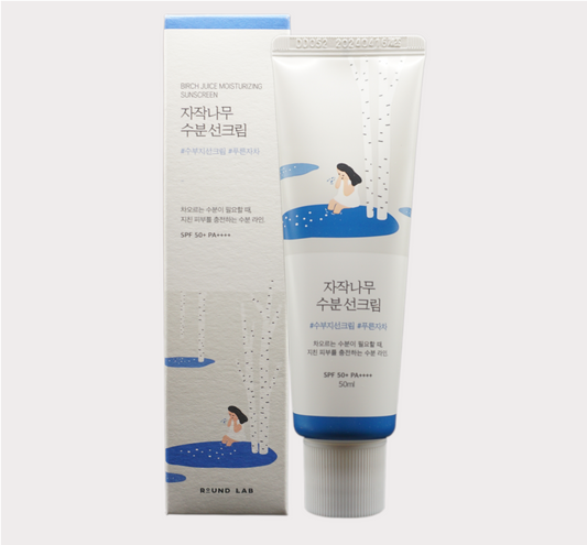 Round Lab Birch Juice Crème Solaire SPF50 + PA++++ - Protection Solaire et Hydratation Intense
